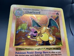 1999 Pokemon Base Set Shadowless Charizard Holo #4/102 (No Creases Or Folds) - Image 2