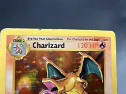 1999 Pokemon Base Set Shadowless Charizard Holo #4/102 (No Creases Or Folds) - Image 3