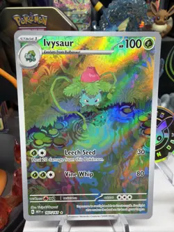 Pokemon TCG Ivysaur 167/165 SV 151 Illustration Scarlet Violet Holo Card - Image 2