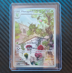 Pokemon TCG Paldea Evolved Floragato Illustration Rare Full Art Holo 197/193 NM - Image 1