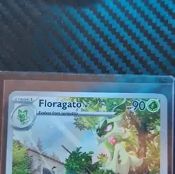 Pokemon TCG Paldea Evolved Floragato Illustration Rare Full Art Holo 197/193 NM - Image 5