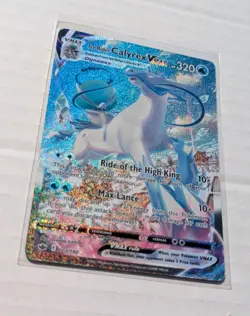 Pokemon TCG Chilling Reign Ice Rider Calyrex VMAX 203/198 Full Art Alt Art NM - Image 2