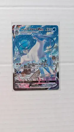 Pokemon TCG Chilling Reign Ice Rider Calyrex VMAX 203/198 Full Art Alt Art NM - Image 3