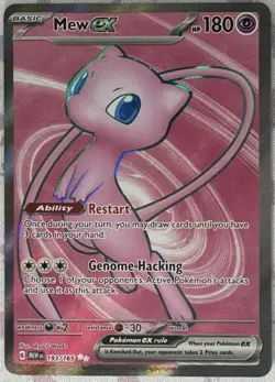 Mew EX 193/165 Full Art Scarlet & Violet 151 Pokemon TCG Ultra Rare English NM - Image 1