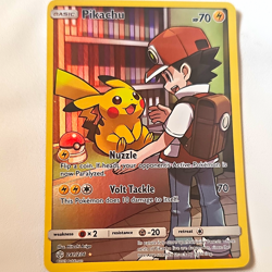 The Pokemon Company Pikachu 241/236 SM Cosmic Eclipse Secret Rare Full Art Holo - Image 1