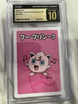 CGC Pristine 10 Jigglypuff Old Maid 2019 Japanese Pokemon Card JPN Rare - Image 1