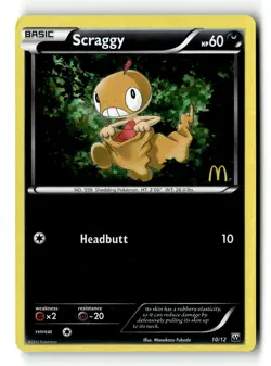Pokemon Card Scraggy - 10/12 Holo LP McDonald's Promos 2012 010/012 - Image 1