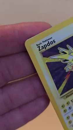 Pokemon TCG Zapdos Base Set Holo Card 16/102 Unlimited Rare MP - Image 2