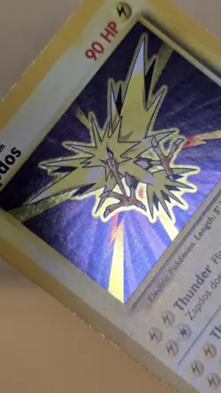 Pokemon TCG Zapdos Base Set Holo Card 16/102 Unlimited Rare MP - Image 4