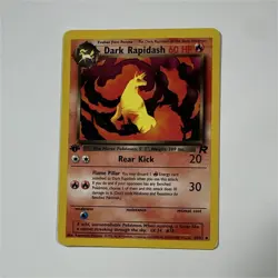 WoTC Nintendo Pokemon TCG 1st Edition Dark Rapidash 44/82 Team Rocket LP/MP - Image 1
