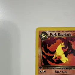 WoTC Nintendo Pokemon TCG 1st Edition Dark Rapidash 44/82 Team Rocket LP/MP - Image 5