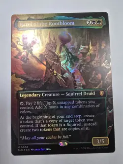 Hazel of the Rootbloom (Borderless) Commander: Bloomburrow Foil Mtg - Image 1