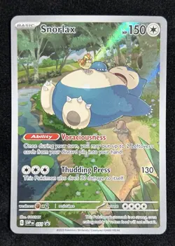 Pokemon Snorlax SVP 051 Scarlet & Violet 151 Black Star Promo English NM - Image 2