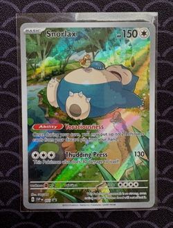 2023 Pokemon 151 Snorlax SVP 051 Black Star Promo Illustration Rare Holo NM/M - Image 1