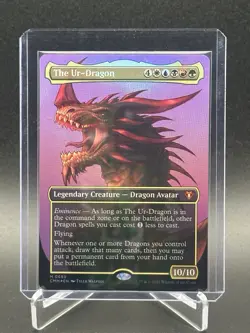 2023 MTG Commander Masters - The Ur-Dragon - Borderless Foil - MINT - Image 1