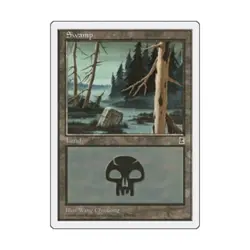 WOTC MtG Portal 3 Kingdoms Swamp (173) (L) EX - Image 1