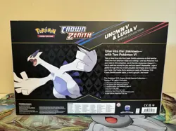 Pokemon TCG Crown Zenith Lugia v & Unown v Special Collection Box Sealed - Image 2