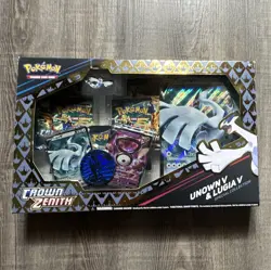 Pokemon TCG Crown Zenith Unown V & Lugia V Special Collection Box English NEW - Image 1