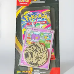Pokemon Company Int'l Pokemon TCG Mega Evolution Blister Drifblim Promo Coin - Image 1