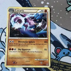 Pokemon TCG Lucario 14/95 Call of Legends Holo Rare Stage 1 90 HP Eng 2011 - Image 1