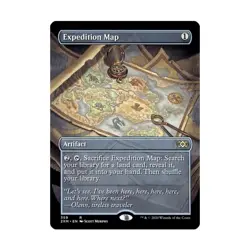 WOTC MtG Double Masters Expedition Map (Borderless) (R) (Foil) EX - Image 1