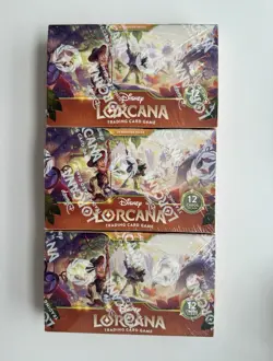 Disney Lorcana TCG Booster Box Lot of 3, Wilds unknown Set, New Sealed - Image 1
