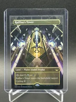 2022 MTG Streets Of New Capenna- Raffine's Tower - Borderless Foil - MINT - Image 1