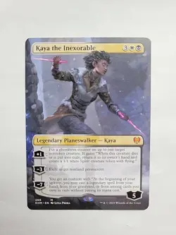 MTG - Kaya the Inexorable (Borderless) Kaldheim Regular Mythic #288 - Image 1