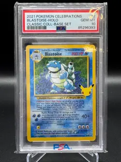 Blastoise 2/102 Celebrations Classic Collection #2 Base Set Pokemon PSA 10 - Image 1