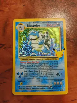 Pokemon TCG Blastoise Celebrations: Classic Collection 2/102 Holo Holo Rare - Image 1