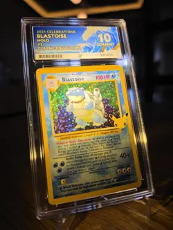 Pokemon Card Ace 10 Blastoise 2/102 Celebrations Classic Collection PERFECT SUBS - Image 1