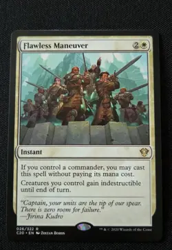 MTG - Flawless Maneuver - Commander 2020 - Near Mint - Rare #26 Non Foil - Image 1