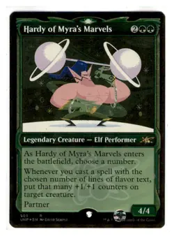 MTG - #503 Hardy of Myra's Marvels (Showcase) (Galaxy Foil) - Unfinity - Image 1