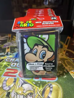 MTG Magic Ultra Pro Luigi Super Mario 1x 65 Pack (65) Deck Protector Sleeves - Image 1