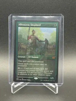 2022 MTG Double Masters - Allosaurus Shepherd - Etched Foil - MINT - Image 1