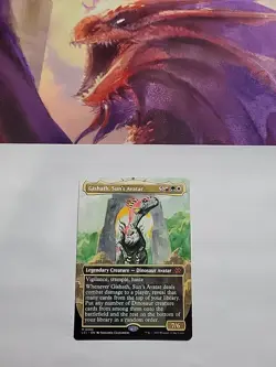 MTG - Gishath, Sun's Avatar (Borderless) LCI Regular Mythic #0330 - Image 2