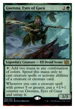 MTG - #185 Gwenna, Eyes of Gaea - The Brothers' War Foil - Image 1