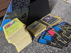 Crown Zenith etb Box Pokemon Card Bundle TCG 250+ Cards 4 Holos 21 Reverse Holos - Image 1