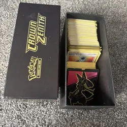 Crown Zenith etb Box Pokemon Card Bundle TCG 250+ Cards 4 Holos 21 Reverse Holos - Image 4