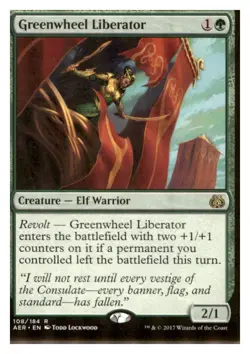 MTG - #108 Greenwheel Liberator - Aether Revolt - Image 1
