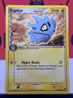 Pupitar 59/101 Dragon Frontiers Pokemon TCG Regular Common 2006 LP - Image 3