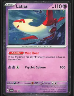 Pokemon Latias SVP 139 Scarlet & Violet Cosmos Holo Black Star Promo NM - Image 1