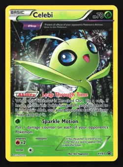 Pokemon Celebi XY93 XY Cosmos Holo Black Star Promo LP - Image 1