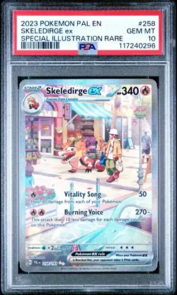 2023 Pokemon Paldea Evolved Skeldirge ex PSA 10 Gem Mt Special Illustration Rare - Image 1