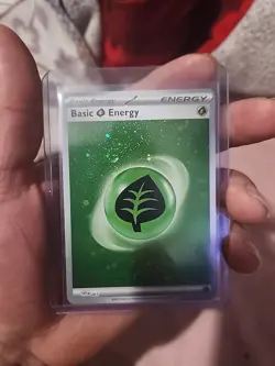 Basic Grass Energy 001 SV EN Cosmo Scarlet & Violet 151 Pokemon Holo Foil Nice! - Image 1