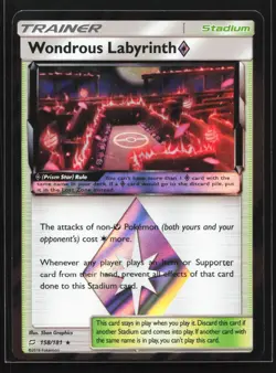 Pokemon Wondrous Labyrinth Prism Star 158/181 SM Team Up Ultra Rare Holo NM - Image 1