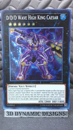 | Yugioh D/D/D Wave High King Caesar COTD-EN042 1st Edition Super Rare LP 🔥 | - Image 1