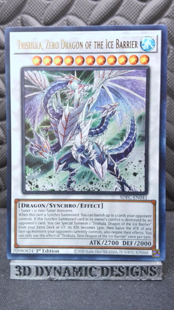 | Yugioh Trishula, Zero Dragon of the Ice Barrier SDFC-EN041 Ultra Rare NM 🔥 | - Image 1