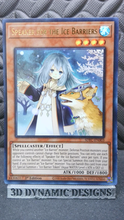 | Yugioh Speaker for the Ice Barriers SDFC-EN003 1st Edition Ultra Rare NM 🔥 | - Image 1