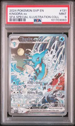 Pokemon Card PSA 9 KINGDRA ex Special Illustration Rare #131 Shrouded Fable SFA - Image 1